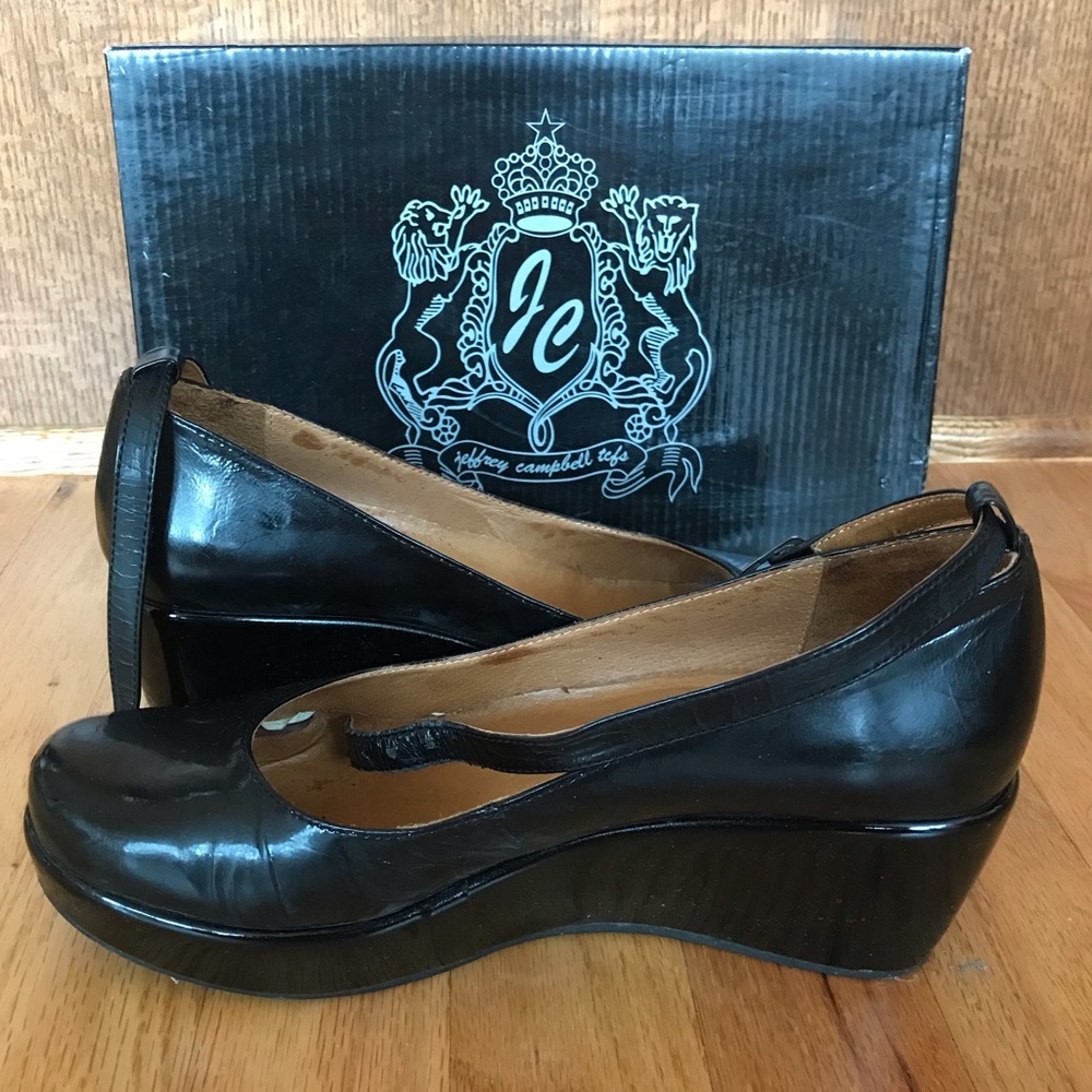 Jeffrey Campbell ‘Park’ Patent Leather Platforms